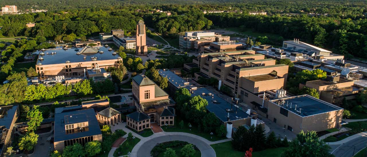 aerial view of north campus