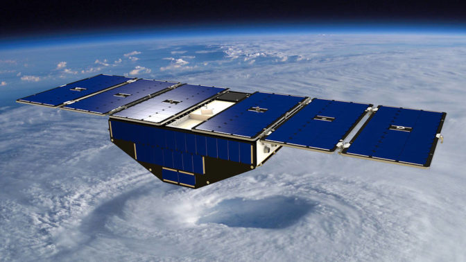 cygnss illustrated above the clouds