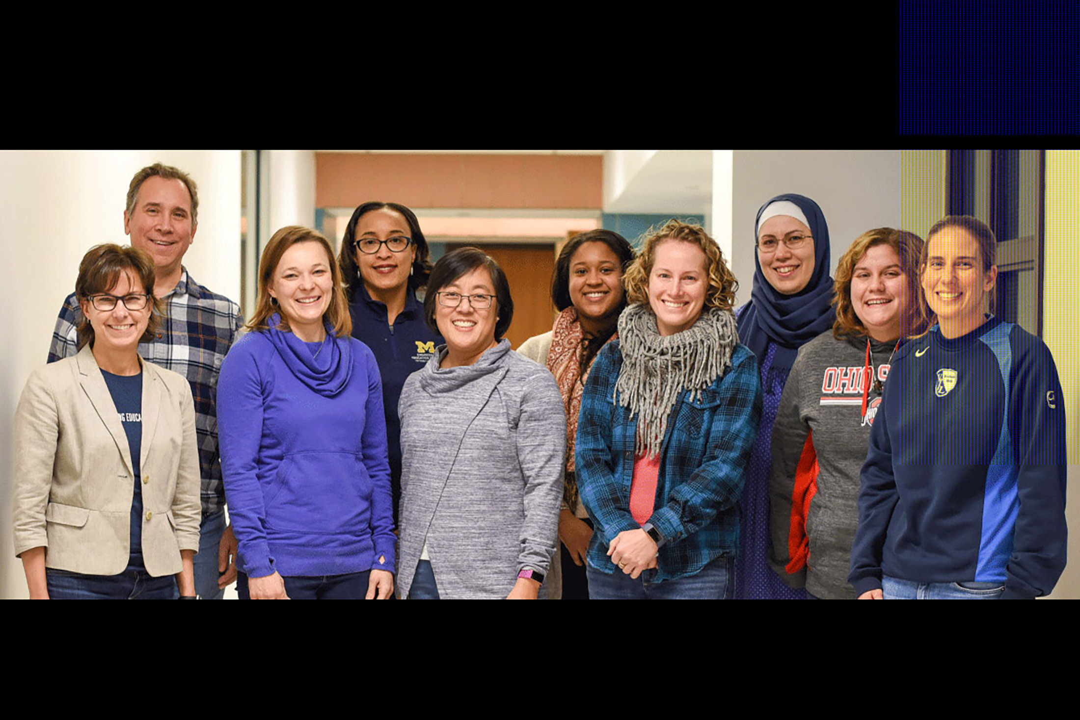 engineering education research staff pose for group photo