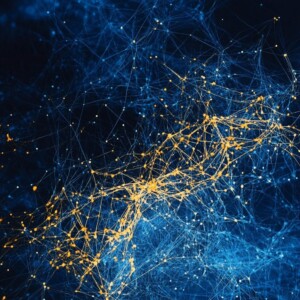 a computer rendering depicting a neural network