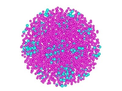 Visualization of a ytterbium cadmium quasicrystal nanoparticle.